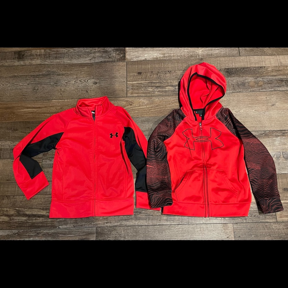 Size 5 Under Armour full zip lightweight jackets